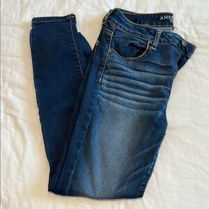 American Eagle Outfitters Blue Skinny Jeans with Stretch